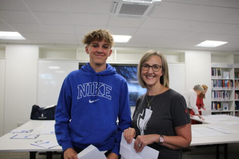 student and his mum