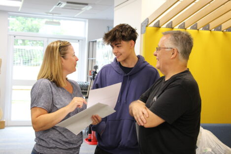 student and his parents